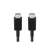 Плътно изображение на USB-C конектора на кабел USB-C към USB-C Samsung