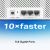 Mercusys Halo H25BE BE3600 Mesh WiFi 7 Rendszer gigabites WAN/LAN portjainak közeli képe, kiemelve a 10x gyorsabb sebességet
