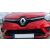 Piros Renault Clio IV első nézete a beépített Martig króm alsó hűtőrács díszléccel, kiemelve az esztétikai fejlesztést.