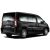 Fekete Citroen Jumpy beépített króm hátsó csomagtérajtó díszléccel, javítva a jármű esztétikáját