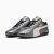 Puma SPEEDCAT METALLIC unisex sportcipő pár ezüst színben, szögből nézve