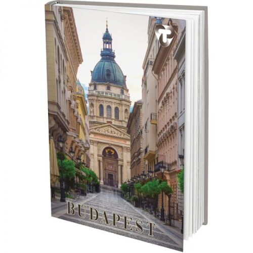 Budapest keményfedeles notesz - sima - A5 166787056 - Napló