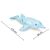 INTEX 58535NP felfújható delfin medence matrac 175x66cm méretekkel, méretezési infografika