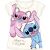 STITCH STICZ rövid ujjú lányka pamut póló sárga színben, Angel és Stitch karakterekkel, D065D
