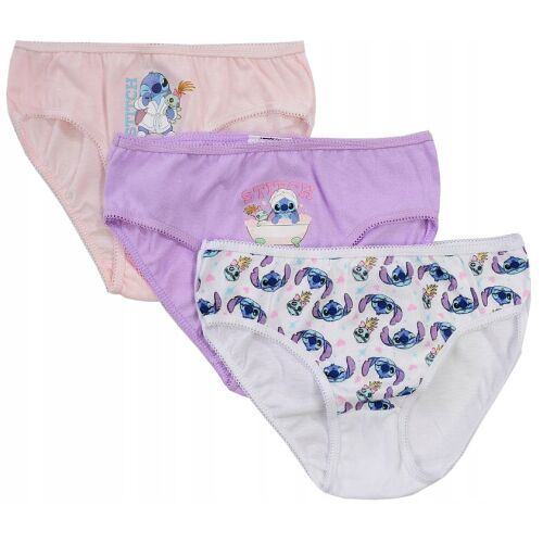 STITCH STICZ LÁNY BUGYI 3 DB-OS PAMUT ALAPCSOMAG 5/6 ÉV FN11D 165156784 - Gyerek bugyi, alsónadrág