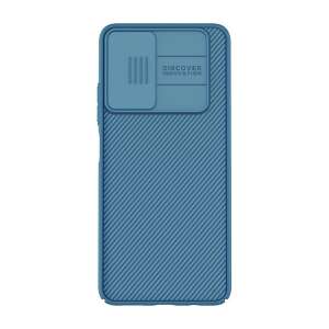 NILLKIN CAMSHIELD telefontok Xiaomi Redmi Note 11 5G, Xiaomi Poco M4 Pro 5G, Xiaomi Redmi Note 11T 5G, sötétkék, kamera védelem, csíkos - Nillkin