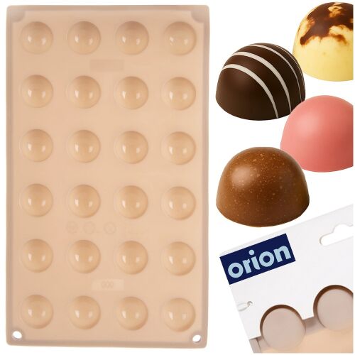 Bézs színű szilikon praliné és csokoládé forma 30x17.5x1.5 cm 165286675 - Sütőforma