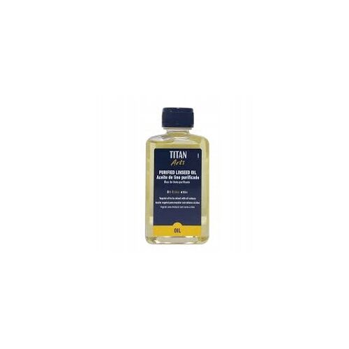 Titan Arts Tisztított Lenolaj 250 ml olajfestészethez, művészeti médium, olajfesték hígító, fényesség és folyékonyság javítására - Hobby festék