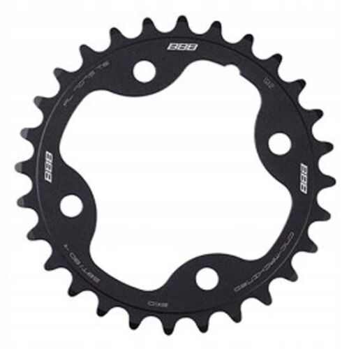 BBB 2x10 sebességes SRAM BCR-42X lánctányér, fekete színű, 28 foggal és 80mm BCD-vel, kerékpár hajtóművekhez - Kerékpár hajtás