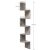 Sarokpolc 5 szintes lebegő fali polc, greige 20x20x127cm 180060336