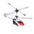 Elülső ferde nézet a SYMA S5 RC helikopterről fehér háttéren, kiemelve karcsú dizájnját.