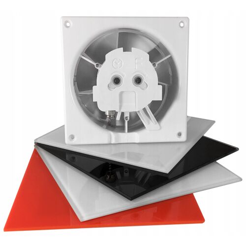 AirRoxy dRim 100 DTS ventilátor különböző színű cserélhető panelekkel (fehér, fekete, piros) - Levegőkezelés