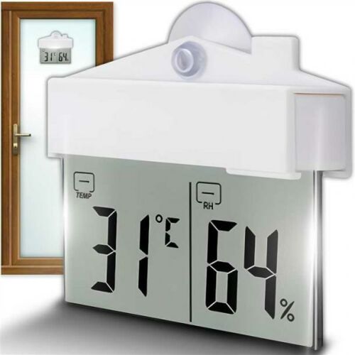 Kültéri beltéri ablak hőmérő ablak digitális hígrometerhez °c/°f 165481710 - Szobahőmérő