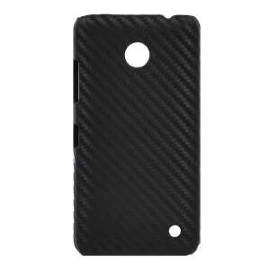 Műanyag telefonvédő (karbon minta) FEKETE Nokia Lumia 635, Nokia Lumia 630 44802141 