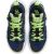 Felülnézet egy pár Nike Air Jordan Why Not Zer0.3 GS ifjúsági kosárlabda cipőről kék és lime zöld színben