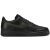 Nike Air Force 1 GTX férfi vízálló sneaker ferde oldalnézete fekete színben, olivazöld Nike pipa logóval