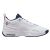 Nike Air Jordan Max Aura 6 férfi kosárlabda cipő, fehér, sötétkék és piros részletekkel, oldalnézet