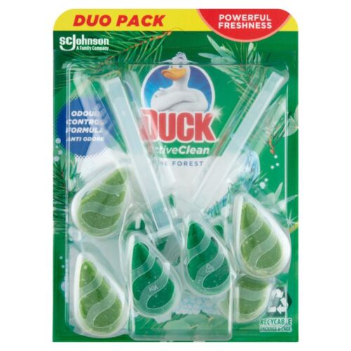 Duck® Active Clean WC-öblítő rúd DUO 77,2 g Pine 165579707 - WC illatosító