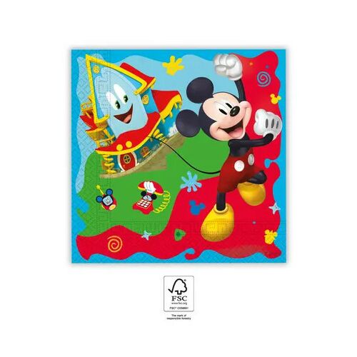 20db 2 rétegű papírszalvéta 33x33cm MICKEY ROCK THE HOUSE