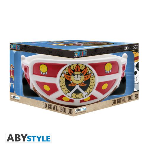 ABYstyle One Piece 3D Thousand Sunny kerámia tál díszdobozos csomagolásban, gyűjthető anime ajándék - Konyha és étkezés