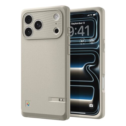 Spigen - Classic LS MagFit MagSafe tok iPhone 17 Pro Maxhoz - kőszín 172548875 