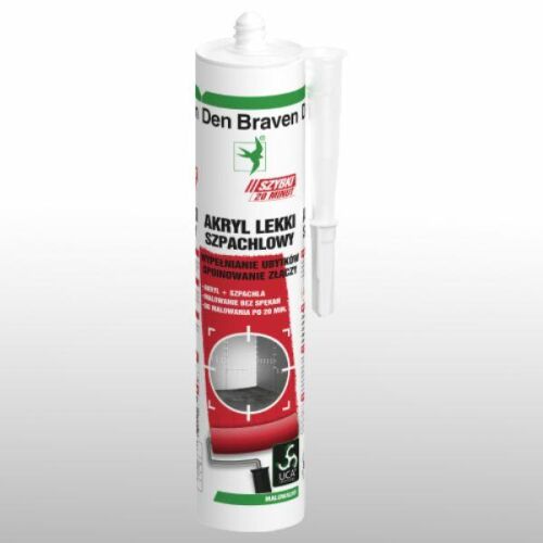 Den Braven Acryl 300ML FAST fehér könnyű akril gitt gipszkartonhoz, repedésekhez és hézagokhoz - Tömítőanyag
