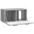 Fali TV szekrény Szürke Sonoma 59,5 x 31 x 30 cm Szerelt Fa 180071800