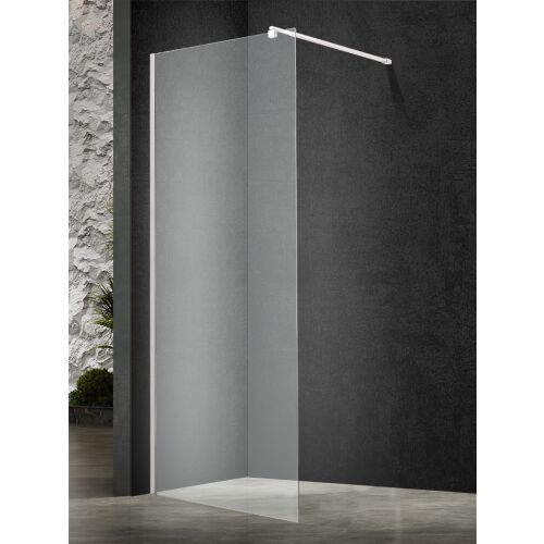 Inspiro Design Liberta Walk-In, zuhanyfal, 8 mm vastag üveg, króm keret, 120x200 cm