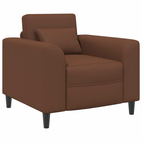 vidaXL karosszék Barna Műbőr 165638017 - Fotel