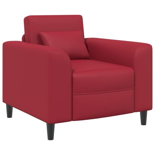 vidaXL karosszék Bordó Műbőr 165638023 - Fotel