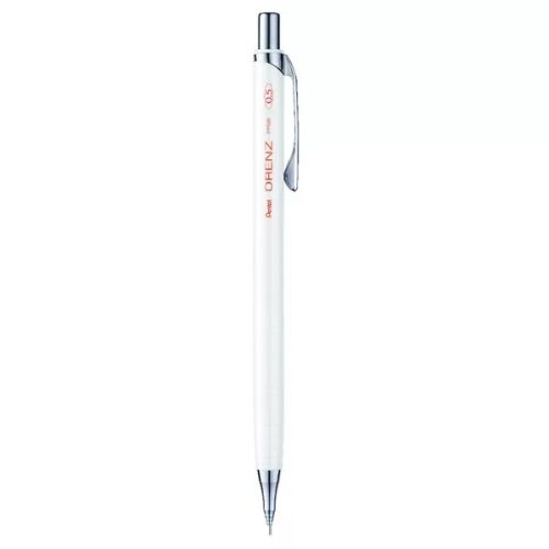 Pentel Orenz 0,5mm fehér nyomósirón króm részletekkel, professzionális rajzeszköz - Rotring ceruza