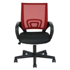 Red mesh office chair with black seat and arms, Timeless Tools Karfás irodai forgószék - Office chair