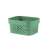 CURVER "INFINITY" 4.5L green storage basket with holes