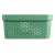CURVER "INFINITY" 4.5L green storage basket with holes