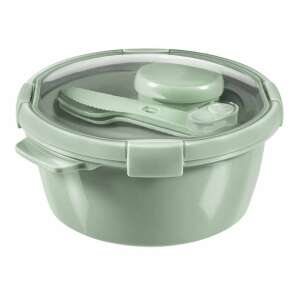 CURVER SMART ECO round 1.6L lunch box with cutlery in green - Curver Food storage container