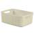 Beige Jute storage basket with handles