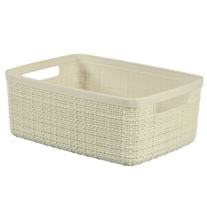 JUTE kosár S - Bézs storage basket, angled view - Storage & organization