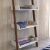 JUTE S storage baskets on ladder shelf, bathroom organization
