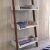 JUTE S storage baskets on ladder shelf, bathroom organization