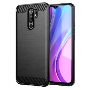 Xiaomi Redmi 9 Silikon-Rückseite – Carbon – Schwarz 134078508 - Handyhüllen