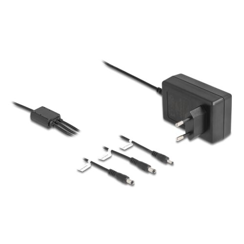 Delock Külső tápegység DC 3,5 x 1,35 mm, DC 5,5 x 2,1 mm, DC 5,5 x 2,5 mm 12,0 V / 3,0 A / 36,0 W
