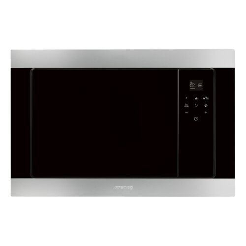 SMEG Classic Design Beépíthető Mikrohullámú Sütő, 20 literes, inox 