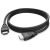 Dell CB325H HDMI 2.0 kábel, feltekerve, 1,8m hosszúságot és mindkét csatlakozót mutatva, fekete, nagy felbontású videóhoz