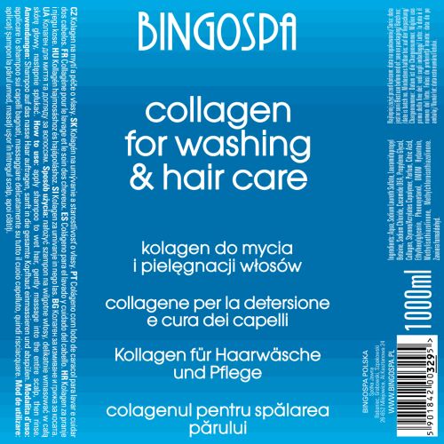 Kollagén hajmosáshoz és ápoláshoz 1000 ml BINGOSPA