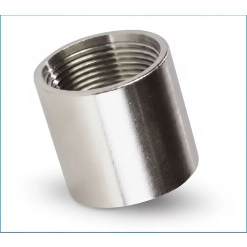 Karmantyú 1" INOX rozsdamentes acél csőkarmantyú borászati és vízvezeték szerelési feladatokhoz, korrózióálló menetes idom 