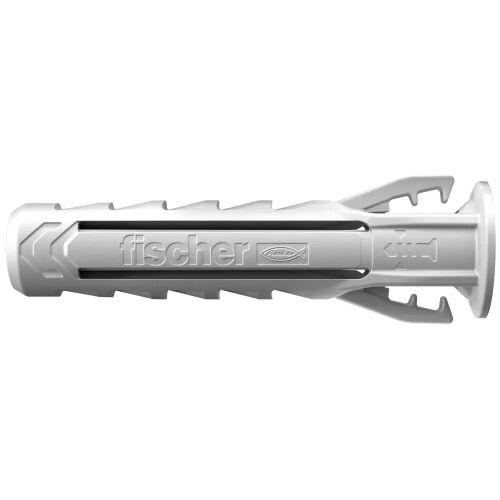fischer SX Plus univerzális dübel, 6x50mm, kiváló minőségű szürke nylonból készült, biztonságos rögzítéshez különféle építőanyagokban. - Tipli