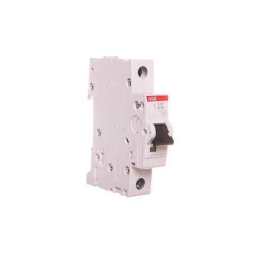 ABB S201 B40 40A egypólusú miniatűr megszakító elektromos túlterhelés védelemre, fehér fekete kapcsolóval - Áram-védőkapcsoló