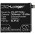 X-Longer BLP745 3900 mAh lítium-polimer mobiltelefon csere akkumulátor, elölnézet modell részletekkel CS-OPT730SL és 3.85VDC