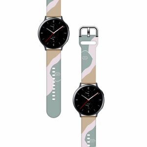 Strap Moro Camo Silicone Band for Samsung Galaxy Watch 46mm, abstract face design - Smart watch strap