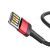 BASEUS kábel Cafule iPhone Lightning 8-tűs 2,4a 1M piros + fekete CALKLF-G91 100734964